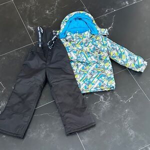 OshKosh B'gosh - Winter Jacket with Black Snow Pants Set